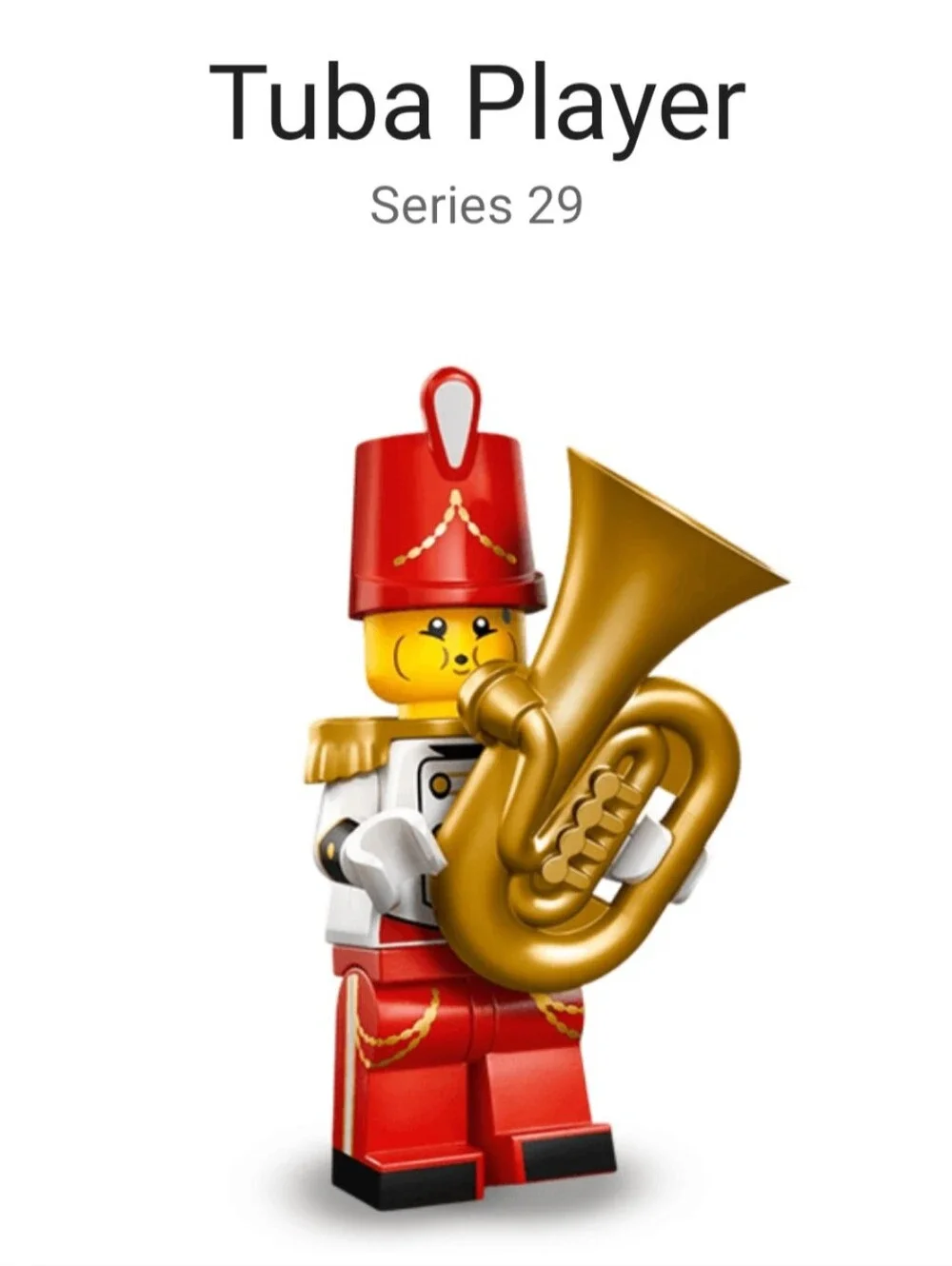 Lego 71052 Tuba Player Series 29 Minifigures NWT Building Toy Set